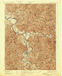 Elizabeth West Virginia Historical topographic map, 1:62500 scale, 15 X 15 Minute, Year 1926