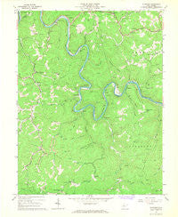 Elkhurst West Virginia Historical topographic map, 1:24000 scale, 7.5 X 7.5 Minute, Year 1967