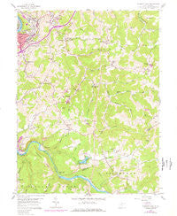 Fairmont East West Virginia Historical topographic map, 1:24000 scale, 7.5 X 7.5 Minute, Year 1958