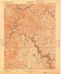 Fayetteville West Virginia Historical topographic map, 1:62500 scale, 15 X 15 Minute, Year 1910