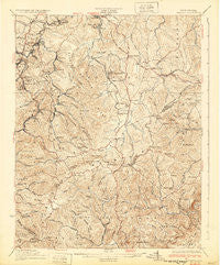 Flattop West Virginia Historical topographic map, 1:62500 scale, 15 X 15 Minute, Year 1932