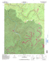 Fork Mountain West Virginia Historical topographic map, 1:24000 scale, 7.5 X 7.5 Minute, Year 1995