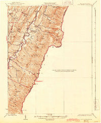 Fort Seybert West Virginia Historical topographic map, 1:62500 scale, 15 X 15 Minute, Year 1924