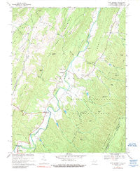 Fort Seybert West Virginia Historical topographic map, 1:24000 scale, 7.5 X 7.5 Minute, Year 1969