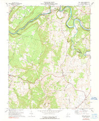 Fort Spring West Virginia Historical topographic map, 1:24000 scale, 7.5 X 7.5 Minute, Year 1971