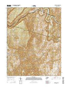 Fort Spring West Virginia Historical topographic map, 1:24000 scale, 7.5 X 7.5 Minute, Year 2014