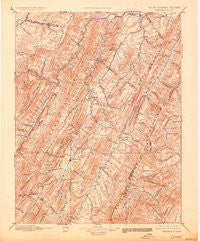 Franklin West Virginia Historical topographic map, 1:125000 scale, 30 X 30 Minute, Year 1896
