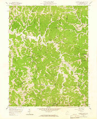 Garretts Bend West Virginia Historical topographic map, 1:24000 scale, 7.5 X 7.5 Minute, Year 1958