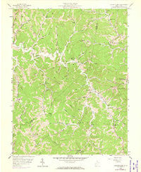 Garretts Bend West Virginia Historical topographic map, 1:24000 scale, 7.5 X 7.5 Minute, Year 1958