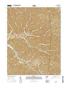 Gay West Virginia Current topographic map, 1:24000 scale, 7.5 X 7.5 Minute, Year 2016