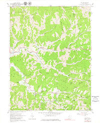 Gay West Virginia Historical topographic map, 1:24000 scale, 7.5 X 7.5 Minute, Year 1960
