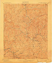 Gilbert West Virginia Historical topographic map, 1:62500 scale, 15 X 15 Minute, Year 1912