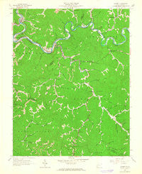 Gilbert West Virginia Historical topographic map, 1:24000 scale, 7.5 X 7.5 Minute, Year 1963