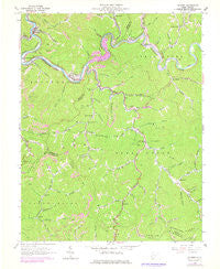 Gilbert West Virginia Historical topographic map, 1:24000 scale, 7.5 X 7.5 Minute, Year 1963