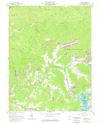 Gilboa West Virginia Historical topographic map, 1:24000 scale, 7.5 X 7.5 Minute, Year 1967