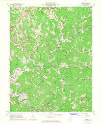 Gilmer West Virginia Historical topographic map, 1:24000 scale, 7.5 X 7.5 Minute, Year 1966