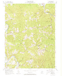 Girta West Virginia Historical topographic map, 1:24000 scale, 7.5 X 7.5 Minute, Year 1957