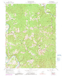 Girta West Virginia Historical topographic map, 1:24000 scale, 7.5 X 7.5 Minute, Year 1957