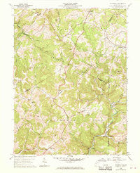 Gladesville West Virginia Historical topographic map, 1:24000 scale, 7.5 X 7.5 Minute, Year 1960