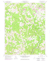 Gladesville West Virginia Historical topographic map, 1:24000 scale, 7.5 X 7.5 Minute, Year 1960