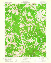 Gladesville West Virginia Historical topographic map, 1:24000 scale, 7.5 X 7.5 Minute, Year 1960