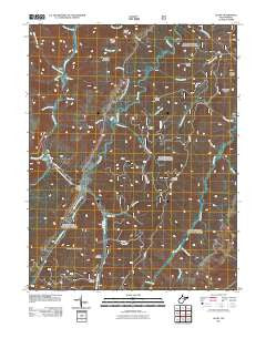Glady West Virginia Historical topographic map, 1:24000 scale, 7.5 X 7.5 Minute, Year 2011