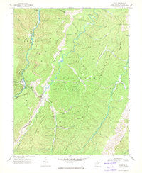 Glady West Virginia Historical topographic map, 1:24000 scale, 7.5 X 7.5 Minute, Year 1968
