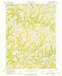 Glen Easton West Virginia Historical topographic map, 1:24000 scale, 7.5 X 7.5 Minute, Year 1960