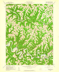Glen Easton West Virginia Historical topographic map, 1:24000 scale, 7.5 X 7.5 Minute, Year 1960
