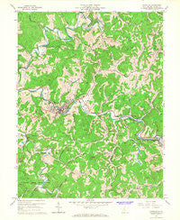 Glenville West Virginia Historical topographic map, 1:24000 scale, 7.5 X 7.5 Minute, Year 1965
