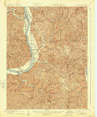 Glenwood West Virginia Historical topographic map, 1:62500 scale, 15 X 15 Minute, Year 1908