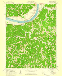 Glenwood West Virginia Historical topographic map, 1:24000 scale, 7.5 X 7.5 Minute, Year 1958