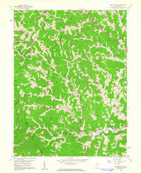 Glover Gap West Virginia Historical topographic map, 1:24000 scale, 7.5 X 7.5 Minute, Year 1960