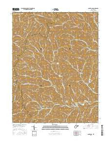 Glover Gap West Virginia Current topographic map, 1:24000 scale, 7.5 X 7.5 Minute, Year 2016