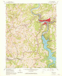 Grafton West Virginia Historical topographic map, 1:24000 scale, 7.5 X 7.5 Minute, Year 1960