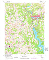 Grafton West Virginia Historical topographic map, 1:24000 scale, 7.5 X 7.5 Minute, Year 1960