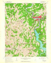 Grafton West Virginia Historical topographic map, 1:24000 scale, 7.5 X 7.5 Minute, Year 1960
