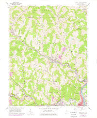 Grant Town West Virginia Historical topographic map, 1:24000 scale, 7.5 X 7.5 Minute, Year 1960