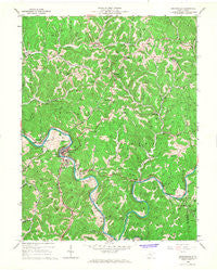Grantsville West Virginia Historical topographic map, 1:24000 scale, 7.5 X 7.5 Minute, Year 1966