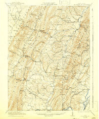 Greenland Gap West Virginia Historical topographic map, 1:62500 scale, 15 X 15 Minute, Year 1921