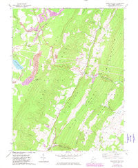 Greenland Gap West Virginia Historical topographic map, 1:24000 scale, 7.5 X 7.5 Minute, Year 1967