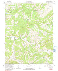 Greenville West Virginia Historical topographic map, 1:24000 scale, 7.5 X 7.5 Minute, Year 1971
