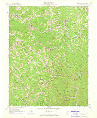 Griffithsville West Virginia Historical topographic map, 1:24000 scale, 7.5 X 7.5 Minute, Year 1962