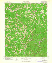 Griffithsville West Virginia Historical topographic map, 1:24000 scale, 7.5 X 7.5 Minute, Year 1962
