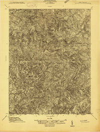 Hacker Valley West Virginia Historical topographic map, 1:48000 scale, 15 X 15 Minute, Year 1913