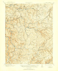 Hacker Valley West Virginia Historical topographic map, 1:62500 scale, 15 X 15 Minute, Year 1915