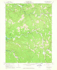Hacker Valley West Virginia Historical topographic map, 1:24000 scale, 7.5 X 7.5 Minute, Year 1967