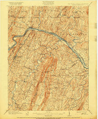 Hancock Maryland Historical topographic map, 1:62500 scale, 15 X 15 Minute, Year 1901