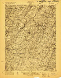 Hanging Rock West Virginia Historical topographic map, 1:48000 scale, 15 X 15 Minute, Year 1921