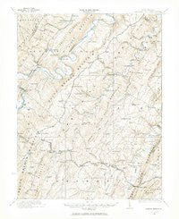 Hanging Rock West Virginia Historical topographic map, 1:62500 scale, 15 X 15 Minute, Year 1921